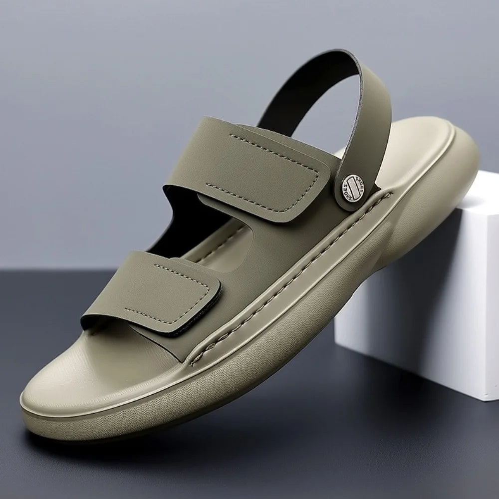 Sandals for Men 2026 New Summer Breathable Soft Bottom Casual Anti Slip Wear Beach Shoes Dual Purpose Driving Slippers Sandals