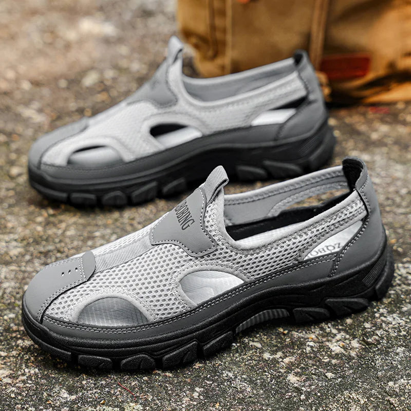 2026 Summer Fashion Breathable 39-48 Large Size Men's Sandals Soft Sole Non-Slip Casual Indoor and Outdoor Slippers Lightweight Comfortable Men's Home Sandals