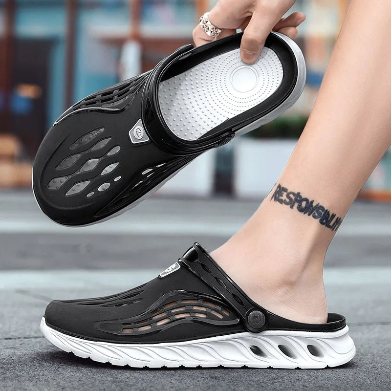 2026 summer beach sandals non-slip breathable men's EVA sandals and slippers fashion indoor and outdoor hole shoes men's slipper